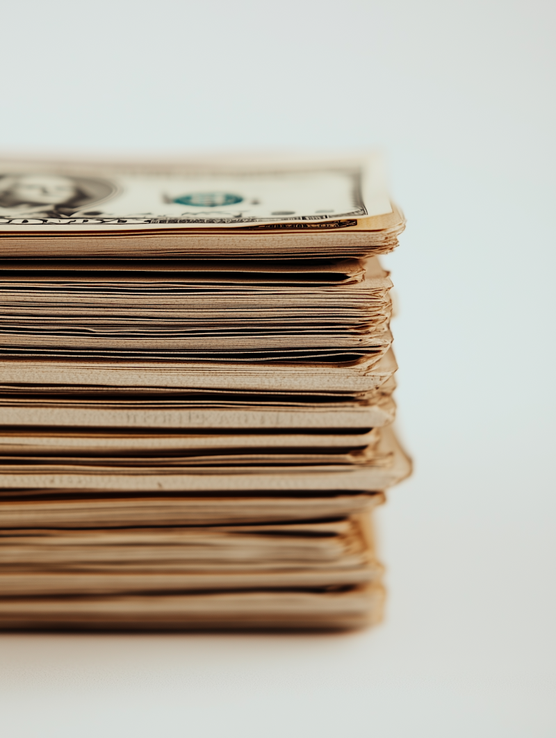 Budgetplanung mit Taschenrechner und Finanzunterlagen